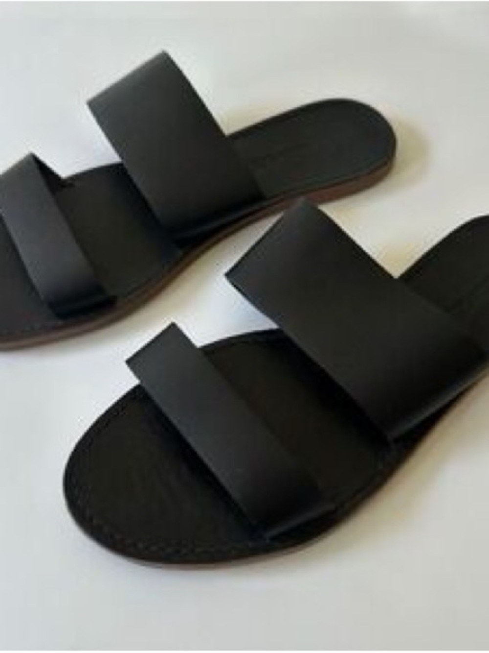 Madewell The Boardwalk Double-Strap Slide Sandals size 7